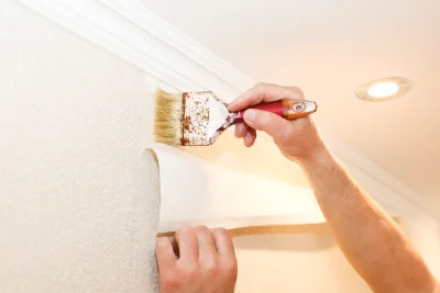 Pose de papier peint à Trévignin — revêtements muraux et toiles de verre